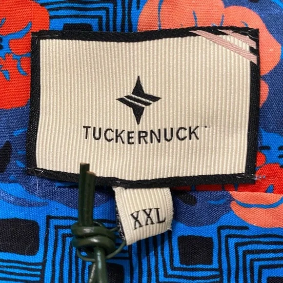 Tuckernuck Womens‎ New Size XXL Retro Floral Mitchell Midi Dress Blue and Red